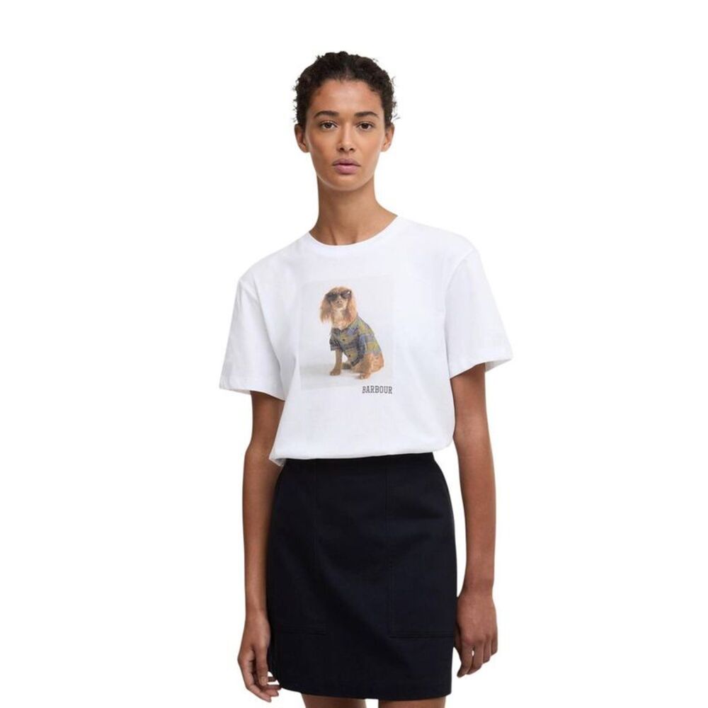 Barbour White Cotton Women's T-Shirt